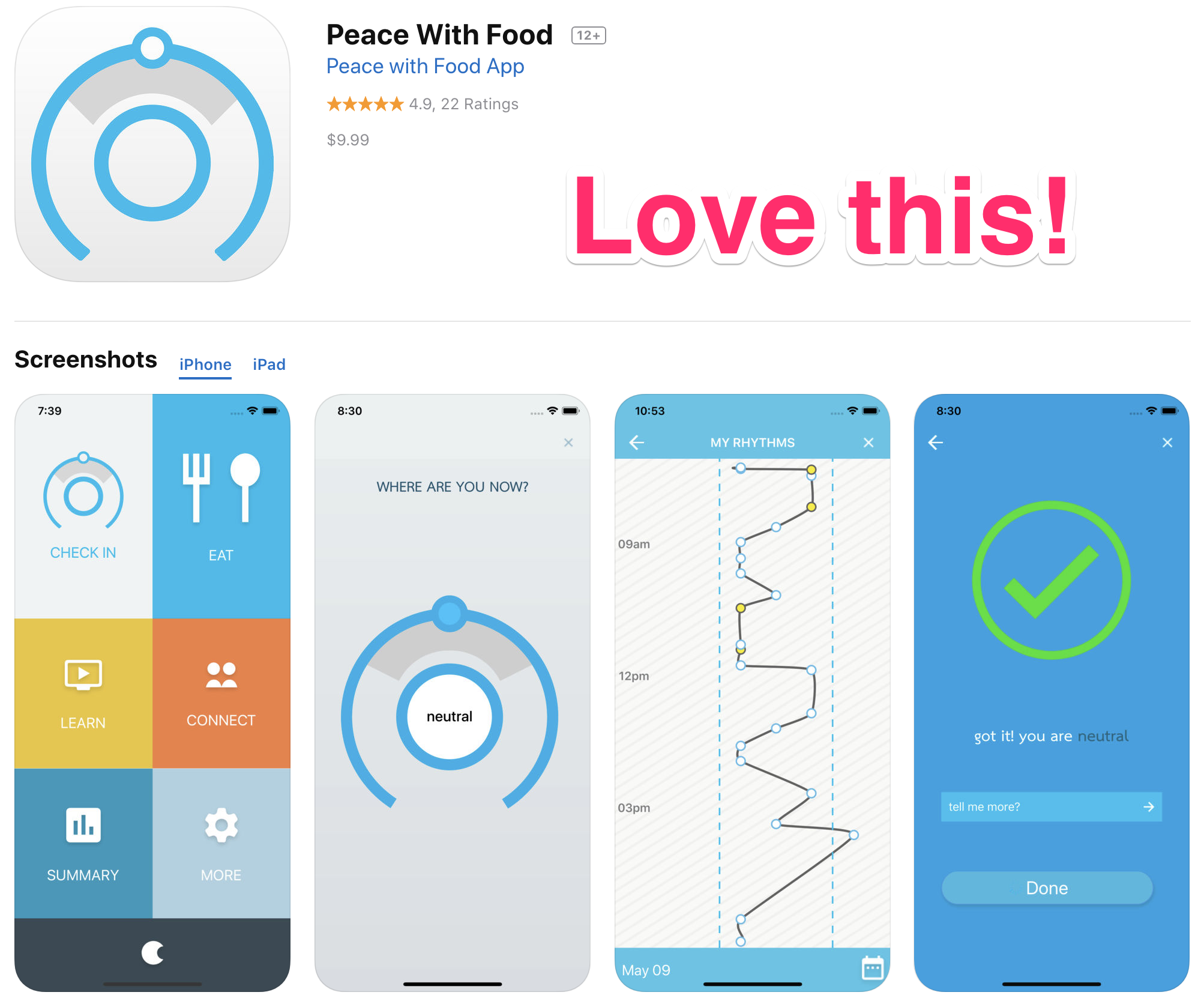 Peace with Food App